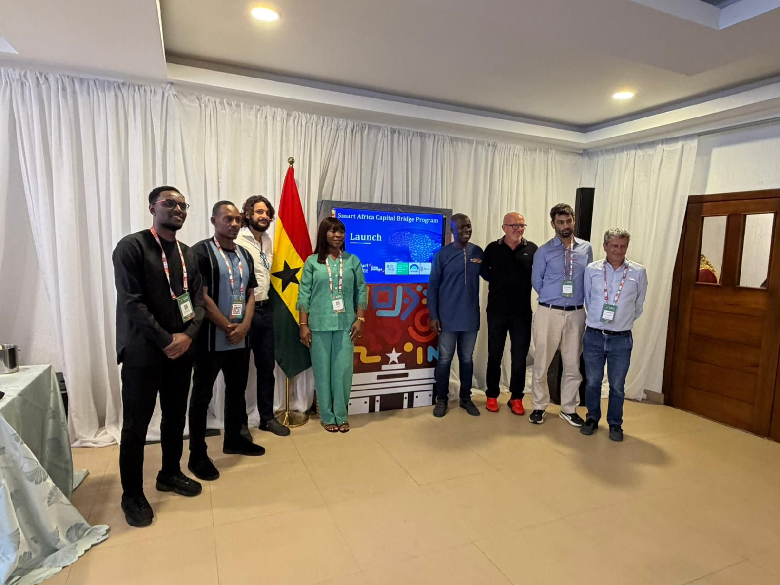 Nomadic Minds team at a Smart Africa Capital Bridge launch event