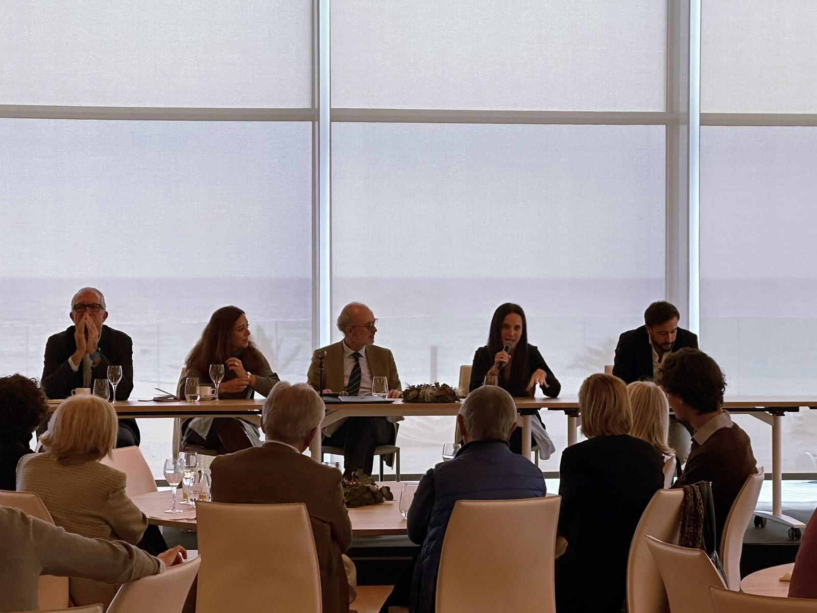 Nomadic Minds team at an investor roundtable discussion